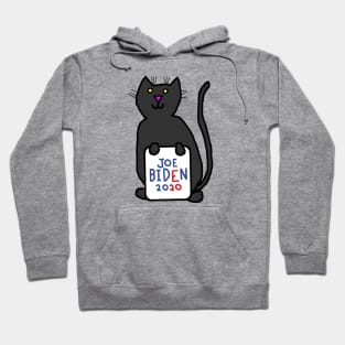 Cute Cat with Joe Biden 2020 Sign Hoodie